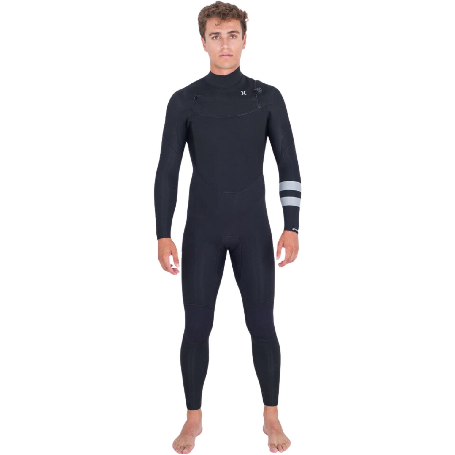 2025 Hurley Da Uomo Advant 5/3mm Chest Zip Muta MFS0013533 - Black